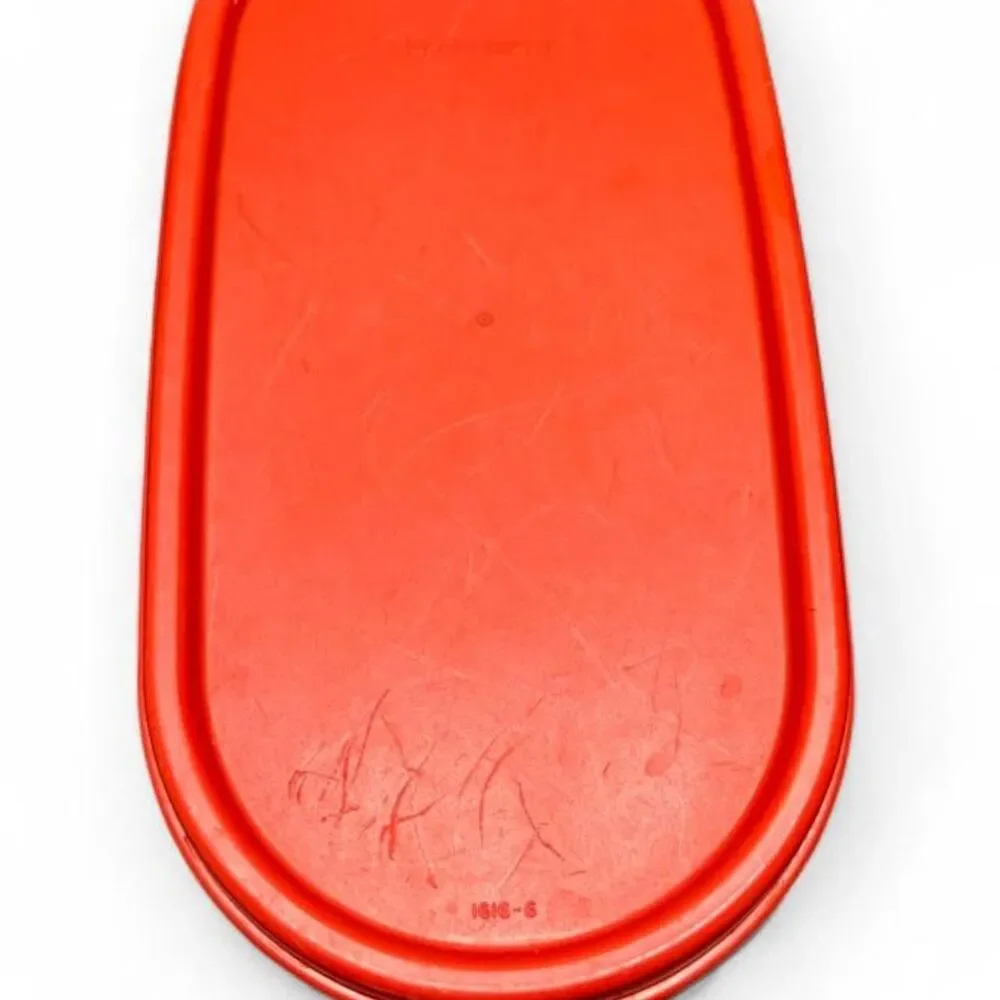 Vintage Tupperware Modular Mates Oval #5 Tall Canister 1615 with Red Seal